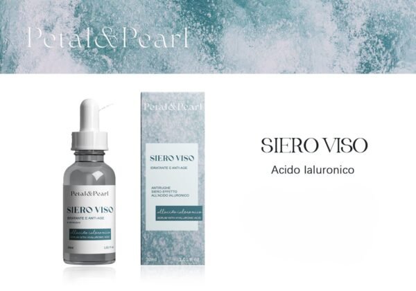 Siero Viso con Ácido Hialurónico – Petal & Pearl