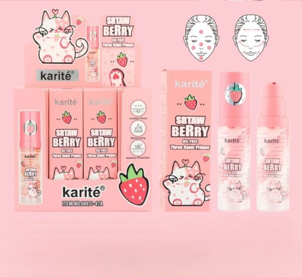 KARITÉ - STRAWBERRY OIL-FREE THREE COLOR PRIMER
