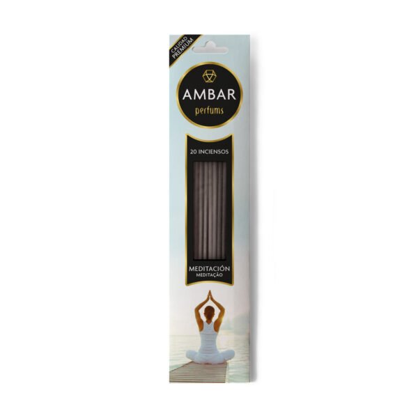 Incienso Meditación: Varillas perfumadas con aceites naturales AMBAR