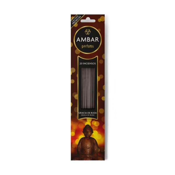 Incienso Gracia de Buda: Varillas perfumadas con aceites naturales AMBAR