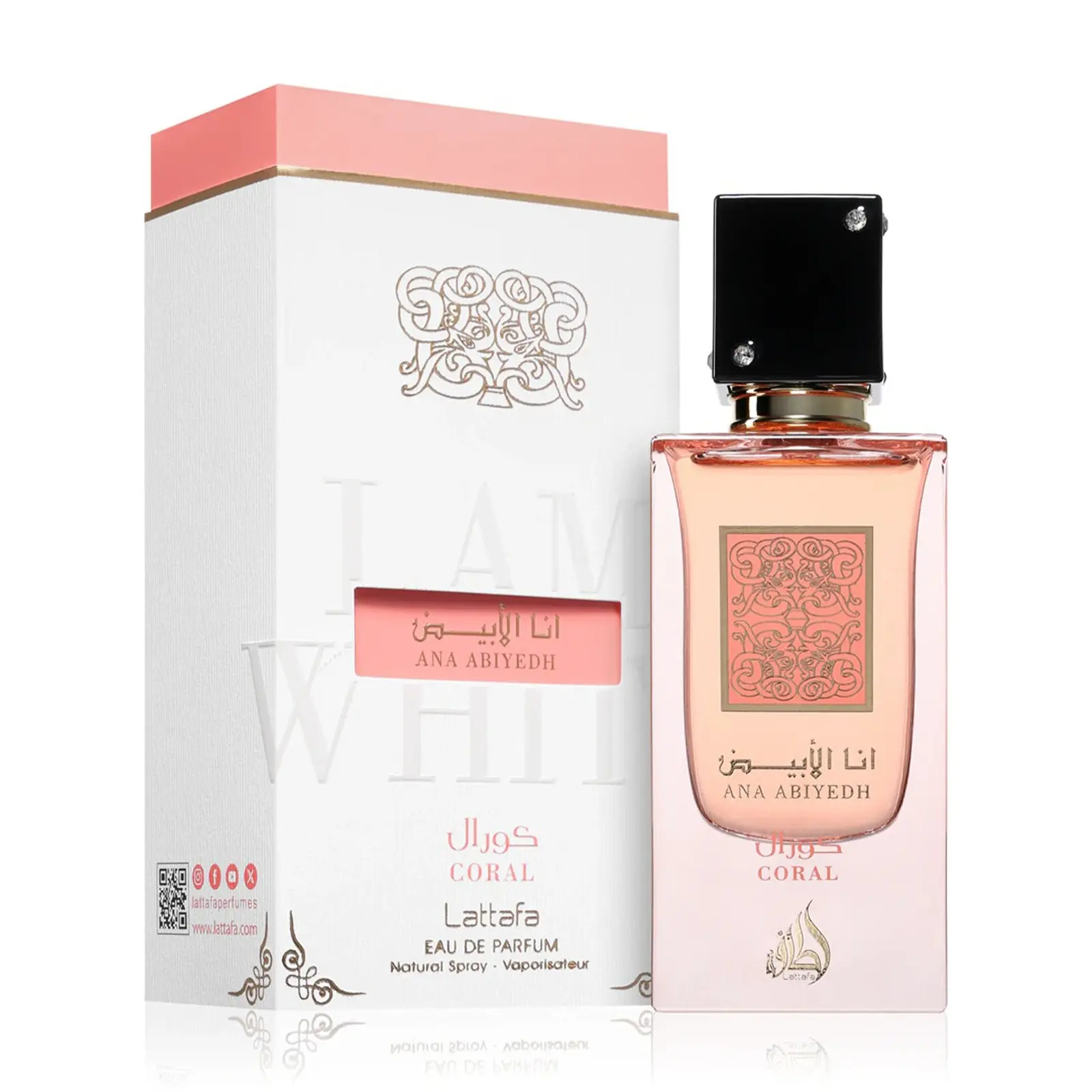 Ana Abiyedh Coral Lattafa 60ml - Imagen 2