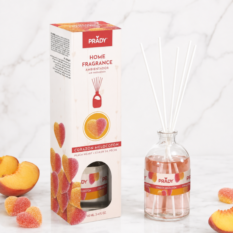 Ambientador Mikado Corazón Melocotón Prady 100ml