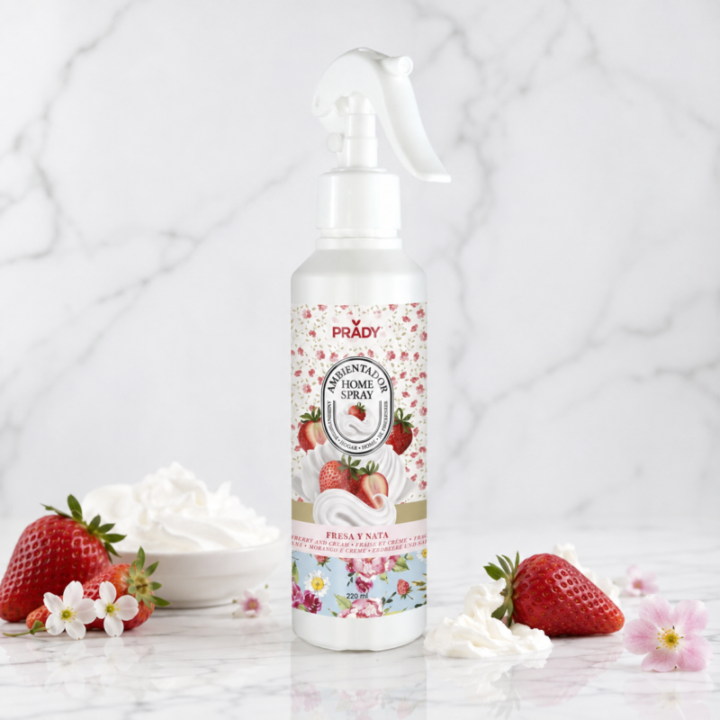 Ambientador en Spray Fresa y Nata Prady 220ml