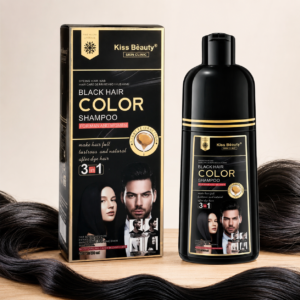 Champú Tinte Pelo Negro 3en1 Kiss Beauty