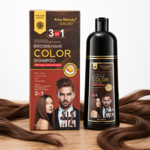 Champú Tinte Pelo Marrón 3en1 Kiss Beauty