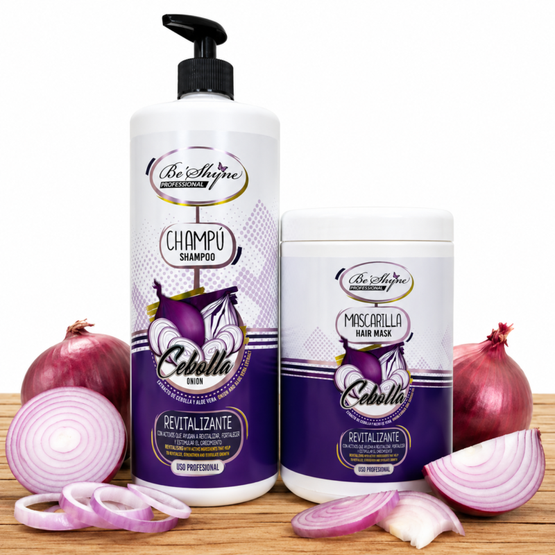 Pack Champú + Mascarilla Be'Shyne Cebolla