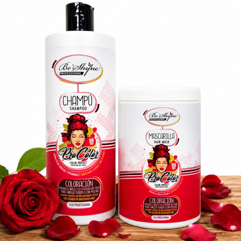 Pack Champú + Mascarilla Be'Shyne Pro Color
