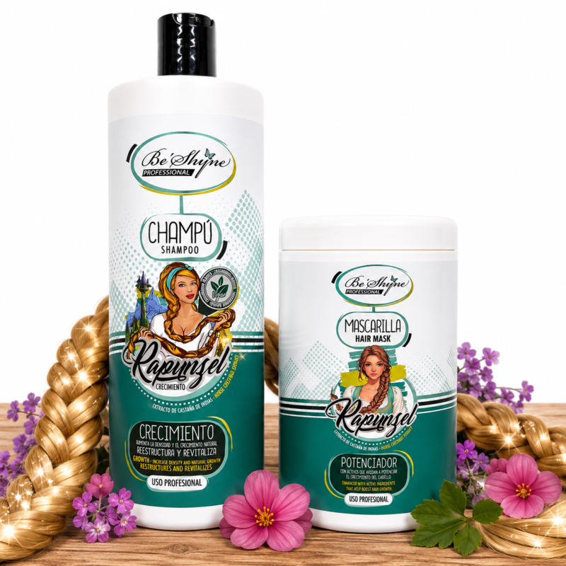 Pack Champú + Mascarilla Be'Shyne Rapunzel