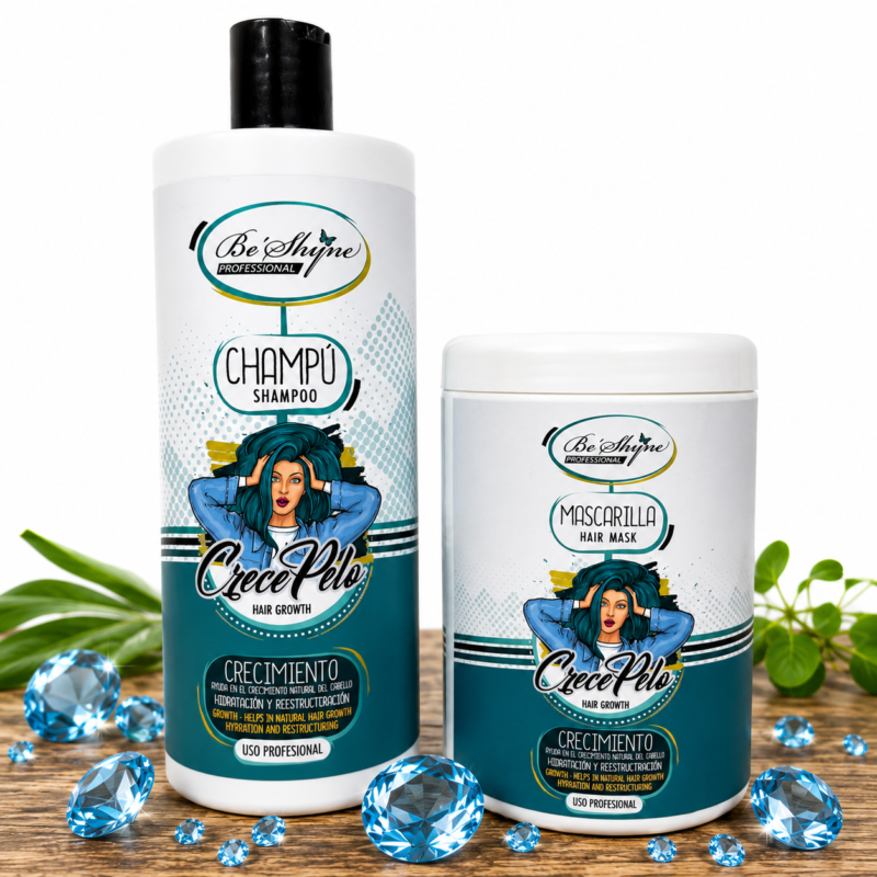 Pack Champú + Mascarilla Be'Shyne Crecepelo