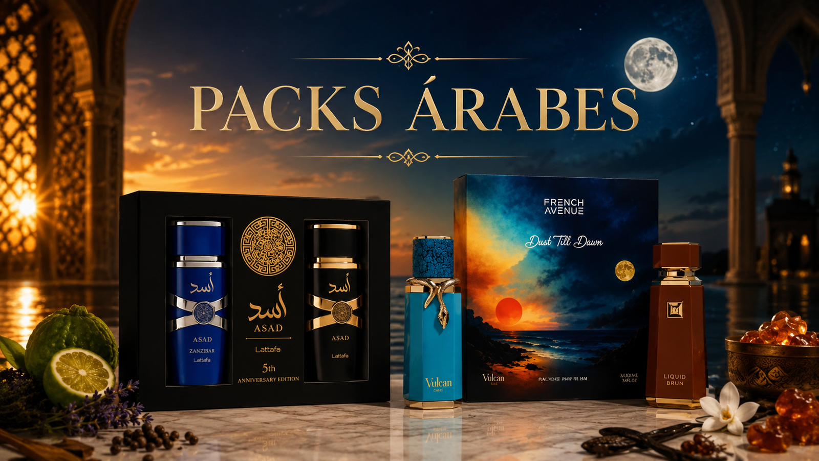 Packs de perfumes árabes