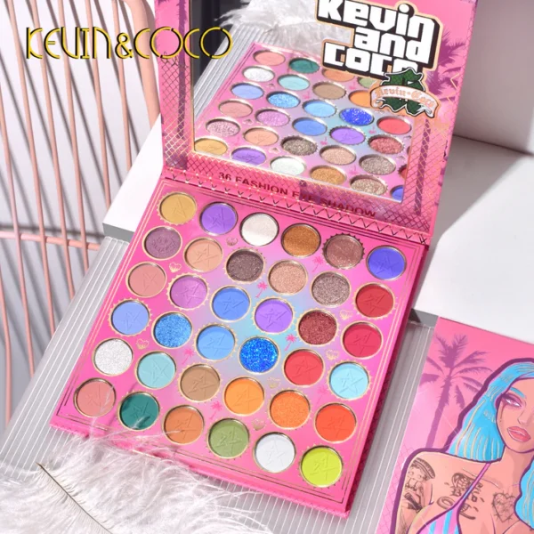Paleta de Ojos 36 Colores KEVIN & COCO - Imagen 2