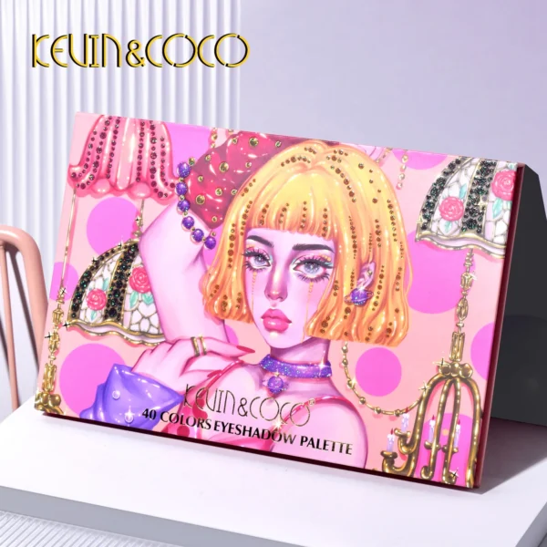 Paleta de sombras de ojos de 40 colores Kevin&Coco - Imagen 3