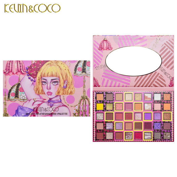 Paleta de sombras de ojos de 40 colores con Puntos Divertidos - Imagen 6