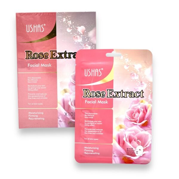 Mascarilla facial extracto de rosa USHAS