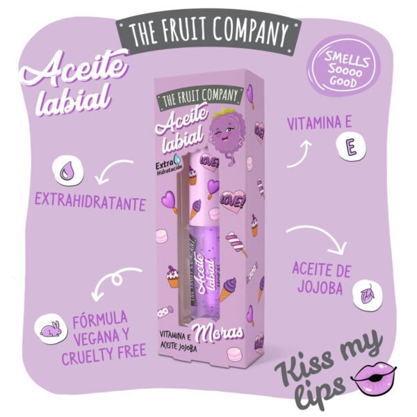 The Fruit Company - Aceite Labial MORAS - Imagen 3