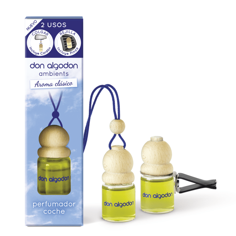 Ambientador Coche Don Algodón con Aroma Clásico 6,5 ml