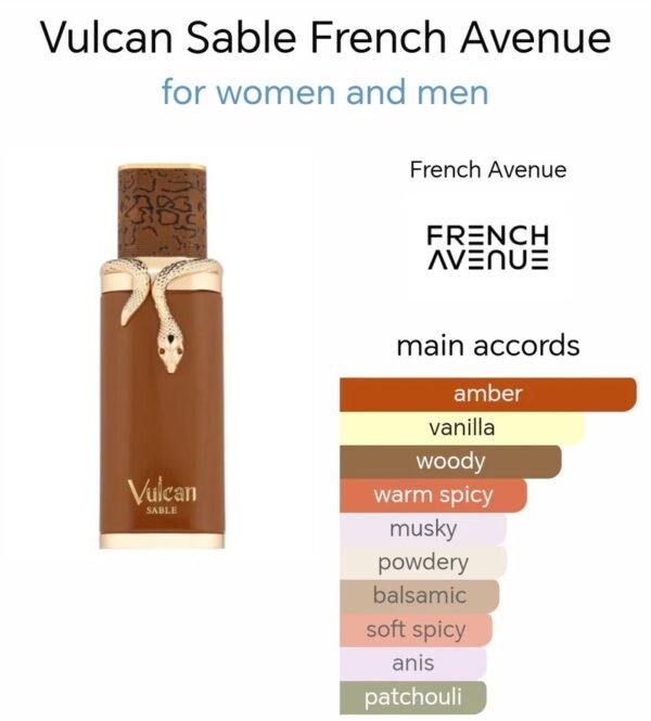 French Avenue Vulcan Sable Perfume 100ml - Imagen 2