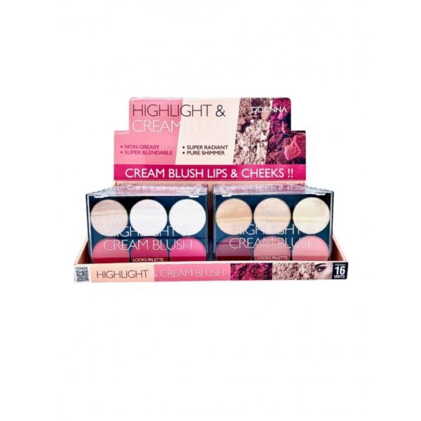 Paleta Highligth & Cream Blush A DDONNA - Imagen 3