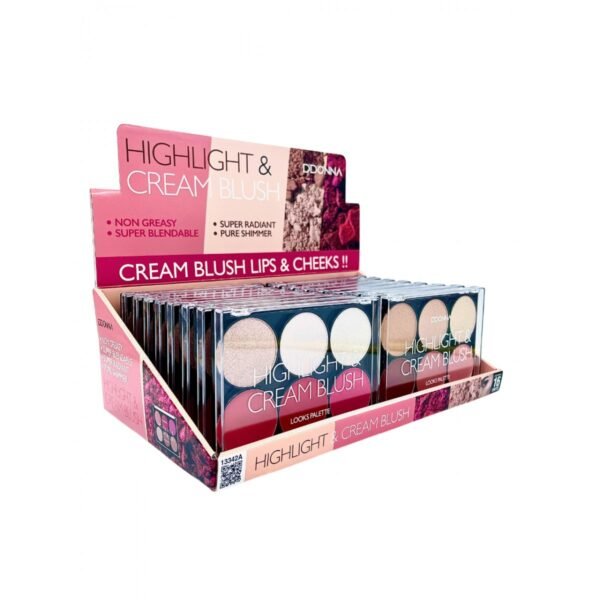 Paleta Highligth & Cream Blush A DDONNA